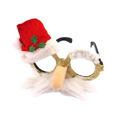Image of Novelty Christmas Glasses Santa With Nose, Moustache and Hat