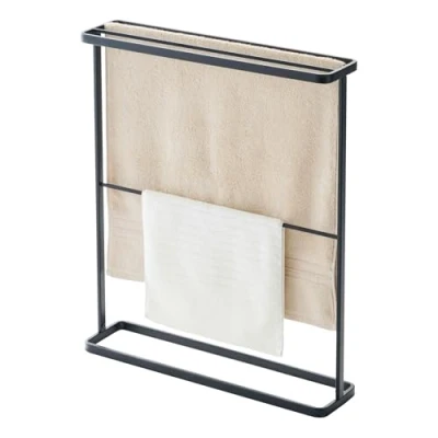 Image of Yamazaki TOWER BATH TOWEL HANGER BK
