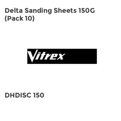 Image of Vitrex Delta Sanding Sheets 150G (Pack 10) VITDHDISC150