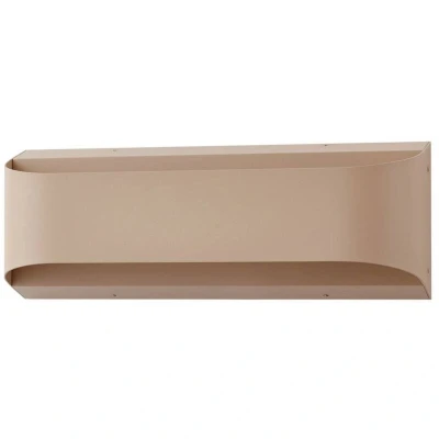 Image of Lindby LED outdoor wall light Lenore, beige, metal, 36.5cm