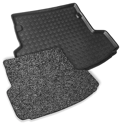 Image of To Fit A4 Avant ESTATE 2015+ Boot Liner/Mat/Tray + Anthracite Carpet Insert