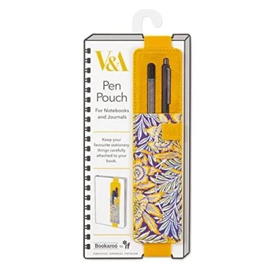 Image of IF V &amp; A Bookaroo Pen Pouch Morris Tulip Willow, Yellow, One Size