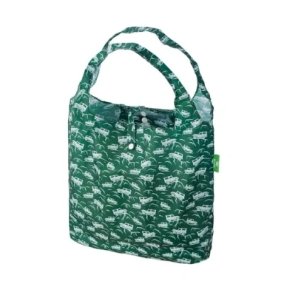 Image of ECO CHIC Lightweight Foldable Reusable Shopping Bag Water Resistant Tote (Landrovers Green)