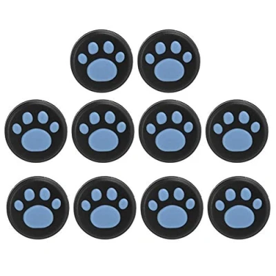 Image of fasient1 10 Pieces Replacement Thumb Grips Caps Cover Silicone Cute Cat Claw Analog Controller Joystick Stick Cap, for PS4 Xbox One