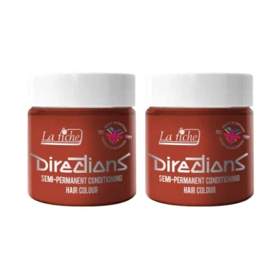 Image of 2x La Riche Directions Semi Permanent Hair Color 100ml Tub Flame