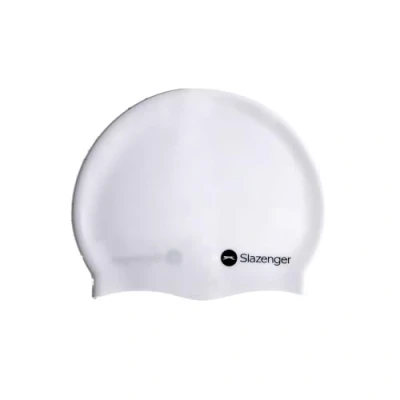 Image of Slazenger Kids Silicone Swimming Cap White One Size