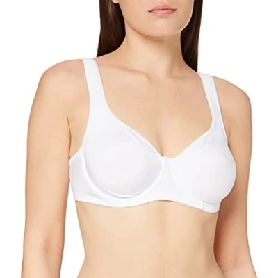 Image of Sassa Women&#039;s Double Preformed Underwired Bra 24804, White (White 00100), 40DD