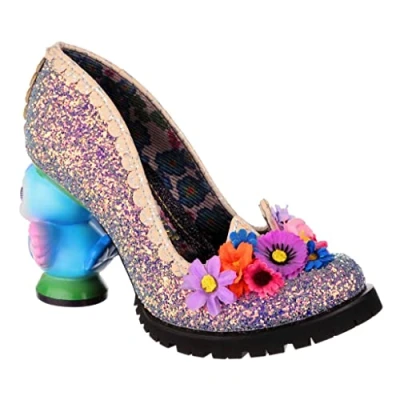 Image of Irregular Choice SS23 Flock Together Heels, Purple, UK 4 (EUR 37)