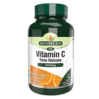 Image of Natures Aid Vitamin C Time Release Citrus Tablets 1000mg Pack of 90