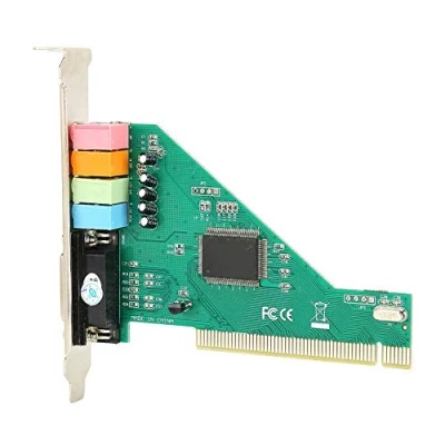 Image of PCI Sound Card, Channel 4.1 Internal Card with Optical Disc, 24‑bit SPDIF Digital Stereo for Win 98 / 2000 XP/NT Signal Voltage