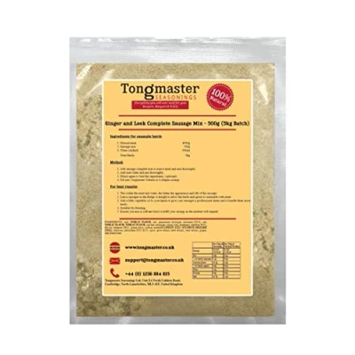 Image of Ginger and Leek Complete Sausage Mix 500g (5kg Batch)