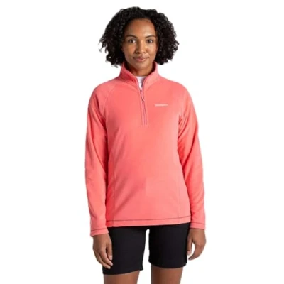Image of Craghoppers Womens Miska Vi Half Zip Fleece, Pink, 12 EU