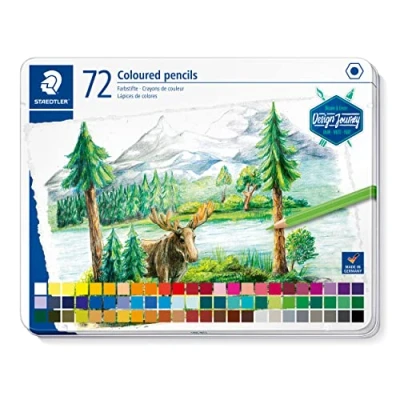Image of STAEDTLER 146C M72 Design Journey Colouring Pencils Assorted Colours (Tin of 72)