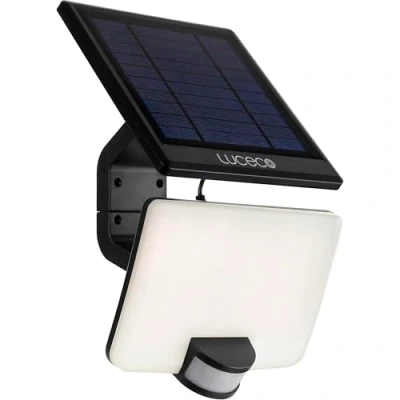Image of Luceco Solar Floodlight 11W 1500Lm With Pir And Detachable Panel 4000K