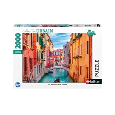 Image of Nathan 4005556873111 2000 piece jigsaw puzzle on the canals of Venice Adult