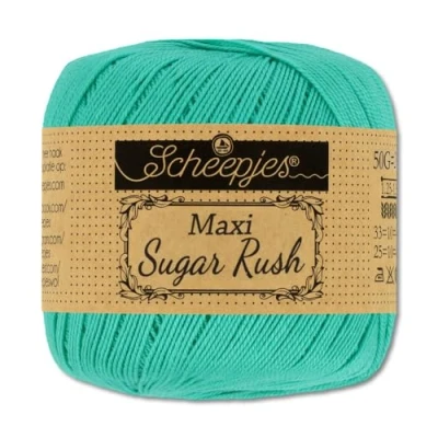 Image of Frida&#039;s Wollhaus Scheepjes 50 g Maxi Sugar Rush Crochet Yarn Fillet Cotton 87 Colours (253 Tropic)