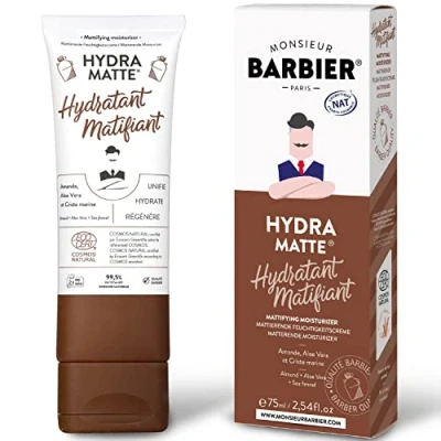 Image of Monsieur BARBIER Hydra Matte Pour Homme Moisturising Cream 75 ml