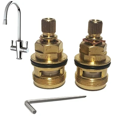 Image of Pair Compatible Tap Valves Cartridges Carron Phoenix Flora Henley Kitchen Mixer