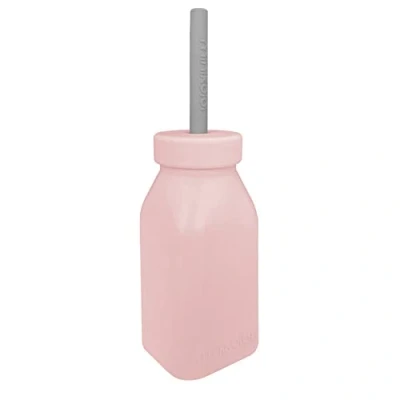 Image of MinikOiOi 101240008 Bottle 200 ml Bottle+Straw Pink