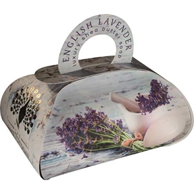Image of The English Soap Company, Large Gift Bag Bath Soap, Lavender, 260g