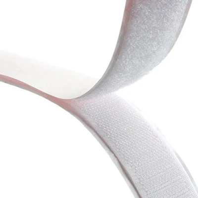 Image of White Stick On Tape 50mm wide 25m Hook and 25 Loop total 50 meters (2 rolls)