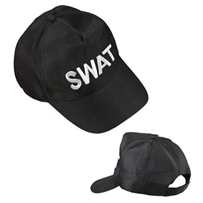 Image of Widmann 03607 SWAT Adjustable Cap ? Black