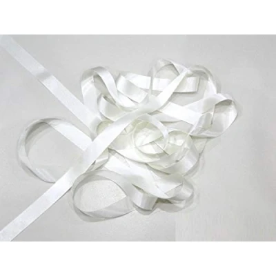 Image of Bridal White 50mm Satin Ribbon Double Sided Berisfords 3501 (5 Meters)