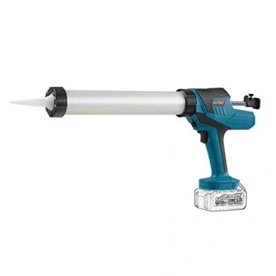 Image of KATSU FIT BAT 21V Cordless Caulking Gun with 300ml Aluminum Tube, Anti Drip Battery Powered Electric Sealant Adhesive in Plastic Case, Without or Charger 102462