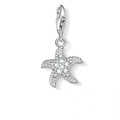 Image of Thomas Sabo Women Charm Pendant Starfish Club 925 Sterling Silver 0917 051 14