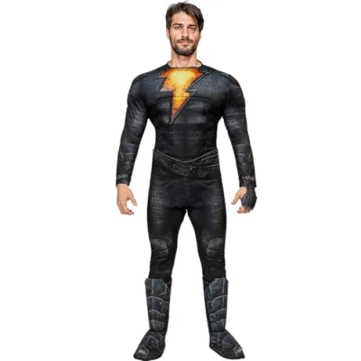 Image of Funidelia Black Adam Costume DC Comics for man Superheroes, Comics, Villains adults accessory fancy dress &amp; props Halloween, carnival parties Size M