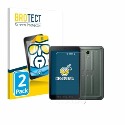 Image of brotect Screen Protector compatible with Samsung Galaxy Tab Active 5 (portrait) (2 Pack) HD Clear Protection Film