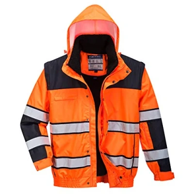 Image of Portwest Hi Vis Classic Bomber Jacket Orange/Black XS