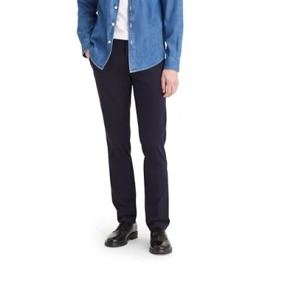 Image of Dockers Men&#039;s Easy Khaki Slim fit Casual Pants, Navy, 33W / 32L