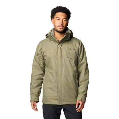 Image of Columbia BUGABOO Interchange Jacket 2IN1 Outdoor jacket, Men&#039;s, Size: XXL, Stone green