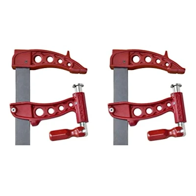 Image of Piher Maxipress R Screw Clamp, Set of 2, High Performance 1000 kg Clamping Force, Protected Thread, Ideal for Welding, Projection 16 cm (120 cm)
