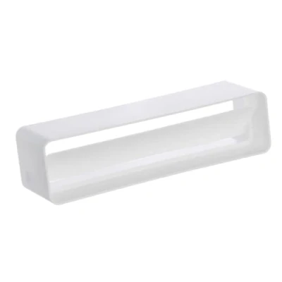 Image of 220x55mm Duct Connector with Non Return Damper Flap Straight Joint Rectangular Flat PVC Ducting