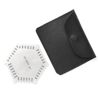 Image of Stainless Steel (E112) HEX High Accuracy Wet Film Thickness Gauge Gage 25 3000um Comb Mil Scale for Paint Vanish Measurement