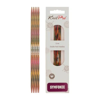 Image of KnitPro 20 cm x 3 mm Symfonie Double Pointed Needles, Multi Color