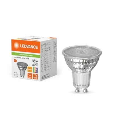 Image of LED PAR16 4.5W (50W eqv.) GU10 2700K 36 Degrees RA90 Dimmable Ledvance