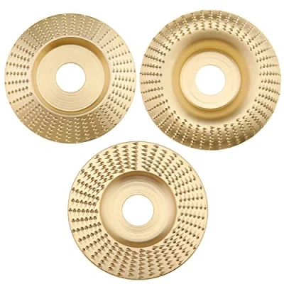 Image of ECSiNG 3PCS Wood Carving Disc Set Grinding Wheel Rotary Sanding Woodworking Abrasive Tools for Peeling