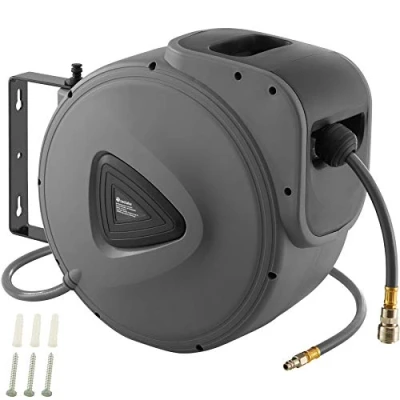 Image of Compressed Air Hose with Reel quarter inch quick coupling 30 m