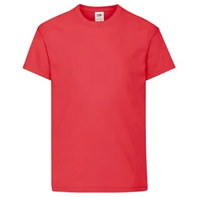 Image of Fruit of the Loom Childrens/Kids Original Short Sleeve T Shirt (3 4 Years) (Red)