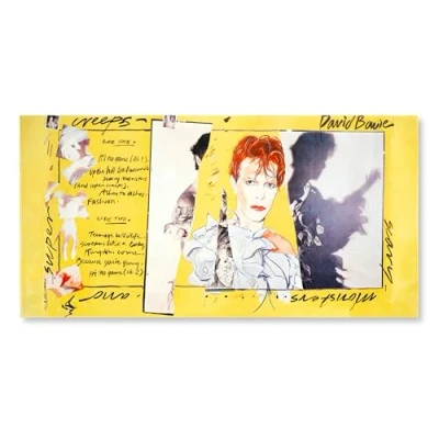 Image of David Bowie Scary Monsters Super Album Poster Cover Official Beach Camping Towel Large 70x140cm