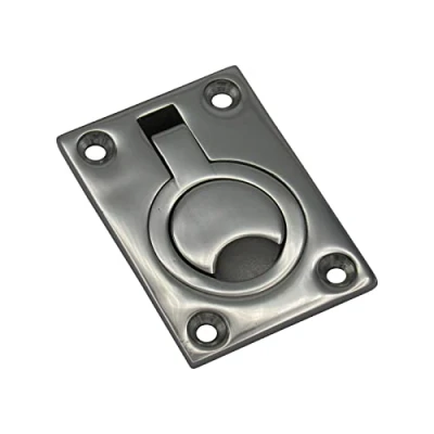 Image of Stainless Steel Hatch Lifting Ring Flush Fit 62MM x 45MM (Boat Deck Marine Lift)