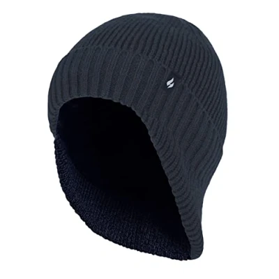 Image of HEAT HOLDERS Thermal Acrylic Winter Expedition Hat with Drop Neck for Men (One Size, Navy)
