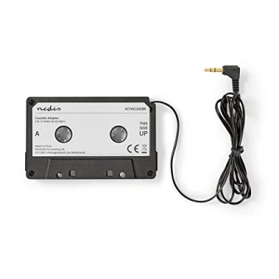 Image of Nedis Car MP3 Cassette Adapter with 3.5 mm Male Connector, Black