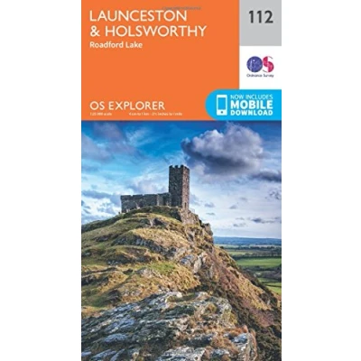 Image of Explorer 112 Launceston &amp; Holsworthy Map With Digital Version