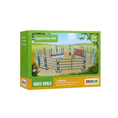 Image of MOJO Equestrian Ring Playset Farm &amp; Horses Collection True to Life Highly Detailed Designed in UK