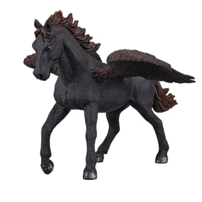Image of MOJO Black Pegasus Mythical Fantasy Monster Model Toy Figure