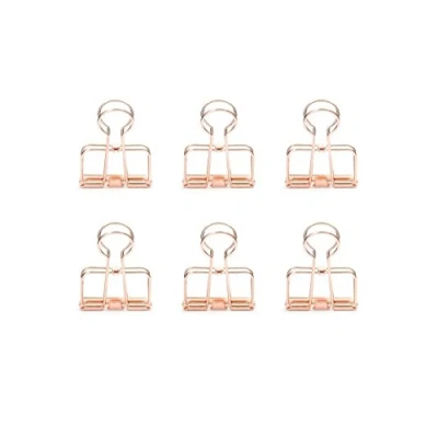 Image of Kikkerland Wire Clips, Copper, Set of 6 (OR73 CO)